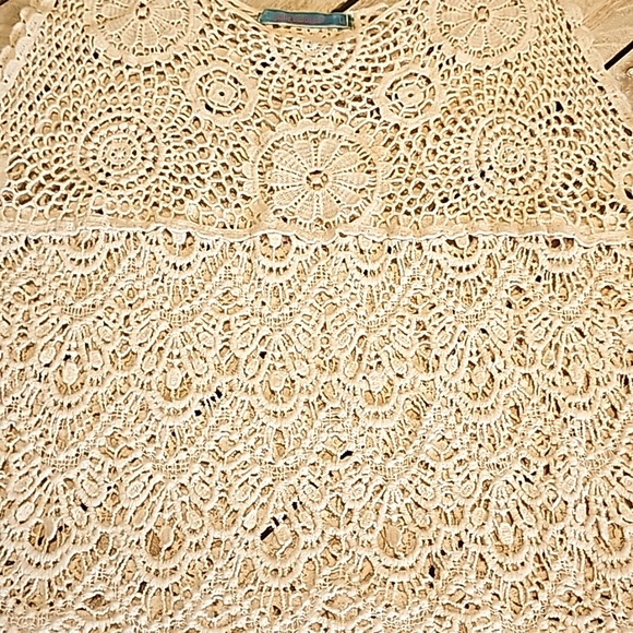 💥4 for $25💥women's boho knit crop top size L Julie's closet - Picture 2 of 3